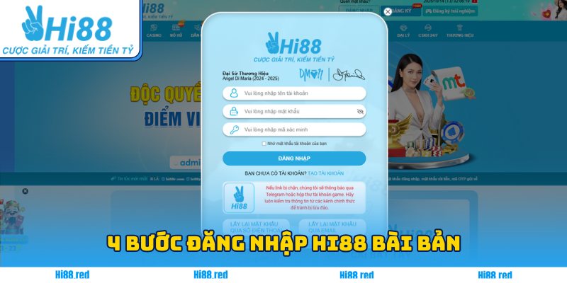 4 bước đăng nhập Hi88 bài bản