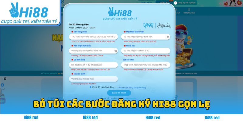 Bỏ túi các bước đăng ký Hi88 gọn lẹ